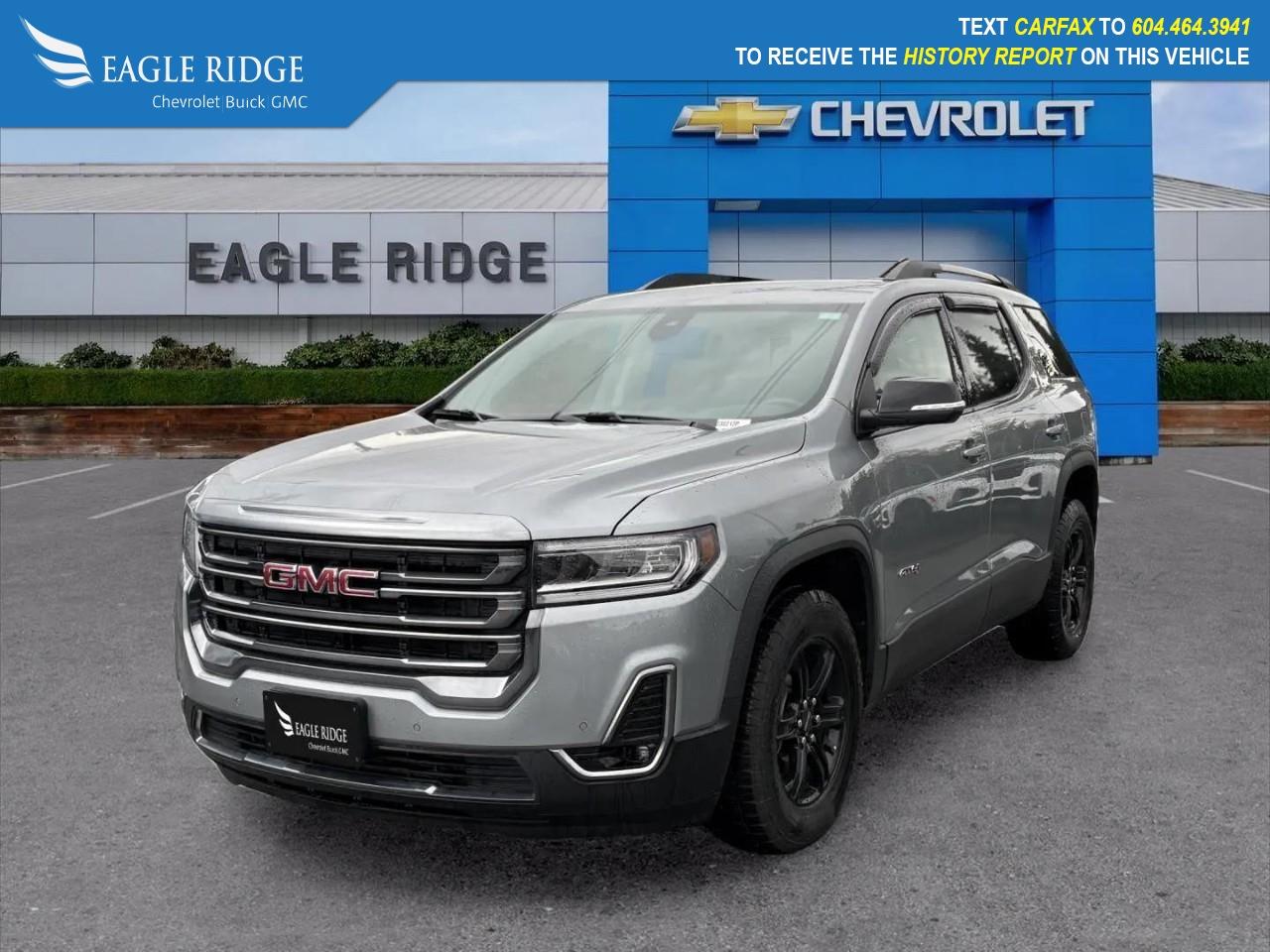 2023 GMC Acadia, AT4, AWD, Intermediate Sport Utility, 4dr, 3.6L, 6cyl, 9-Speed Automatic, Alloys, with Preferred Equipment Group 4SA, including Navigation, Heated Seats, and Backup Camera; Eagle Ridge GM is Proud to be your New and Used Chevrolet, Buick, and GMC Dealer in Coquitlam, with a Certified Service and Parts Department. Find your next New or Used Vehicle at 2595 Barnet Hwy in Coquitlam. Price Subject to $495 Documentation Fee. Financing Available for all types of Credit. Eagle Ridge GM Saves You Money. <p>Eagle Ridge GM in Coquitlam is your Locally Owned & Operated Chevrolet, Buick, GMC Dealer, and a Certified Service and Parts Center equipped with an Auto Glass & Premium Detail. Established over 30 years ago, we are proud to be Serving Clients all over Tri Cities, Lower Mainland, Fraser Valley, and the rest of British Columbia. Find your next New or Used Vehicle at 2595 Barnet Hwy in Coquitlam. Price Subject to $595 Documentation Fee. Financing Available for all types of Credit.</p>

Eagle Ridge GM in Coquitlam is your Locally Owned & Operated Chevrolet, Buick, GMC Dealer, and a Certified Service and Parts Center equipped with an Auto Glass & Premium Detail. Established over 30 years ago, we are proud to be Serving Clients all over Tri Cities, Lower Mainland, Fraser Valley, and the rest of British Columbia. Find your next New or Used Vehicle at 2595 Barnet Hwy in Coquitlam. Price Subject to $595 Documentation Fee. Financing Available for all types of Credit.