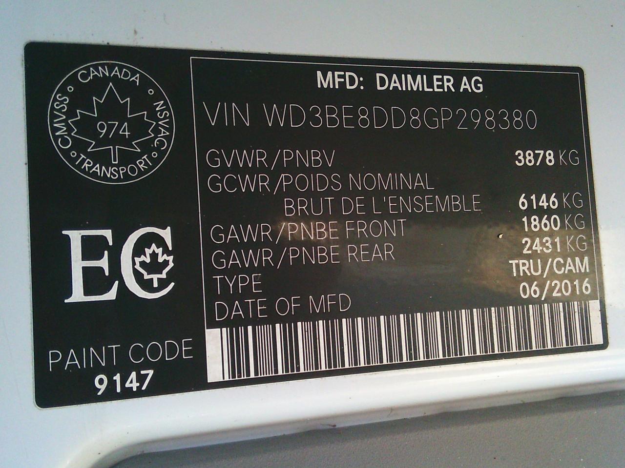 2016 Mercedes-Benz Sprinter RWD 2500 170 HighRoof - Photo #34