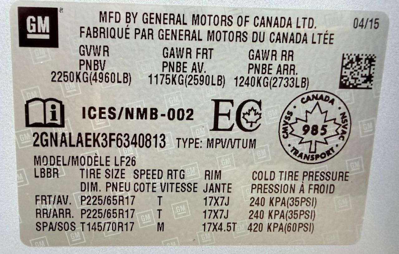 2015 Chevrolet Equinox LS Front-wheel Drive Automatic Photo