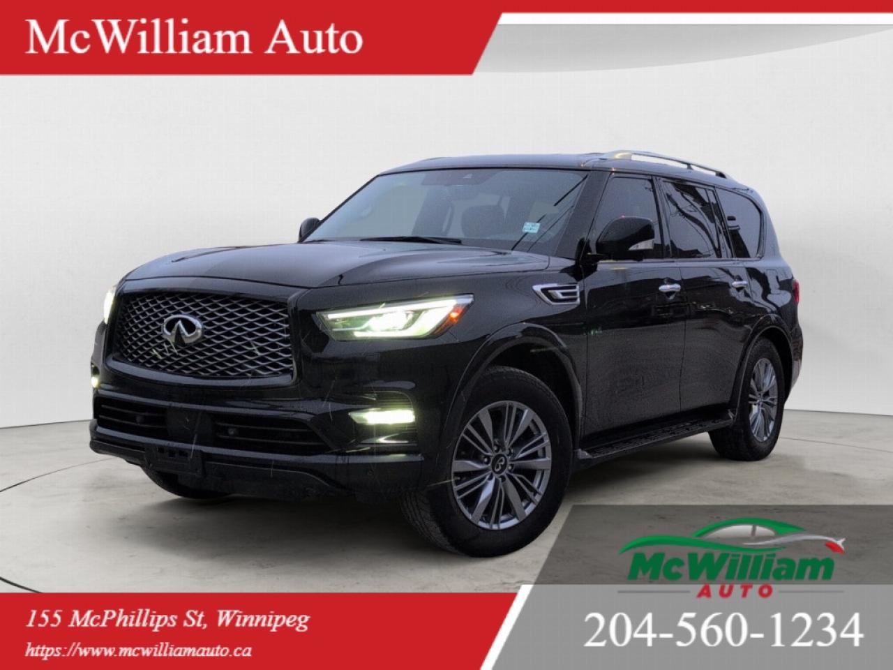 Used 2021 Infiniti QX80 LUXE 4X4 | Bose Sound | HTD & Vent STS | NAVI | Apple Car Play | for sale in Winnipeg, MB
