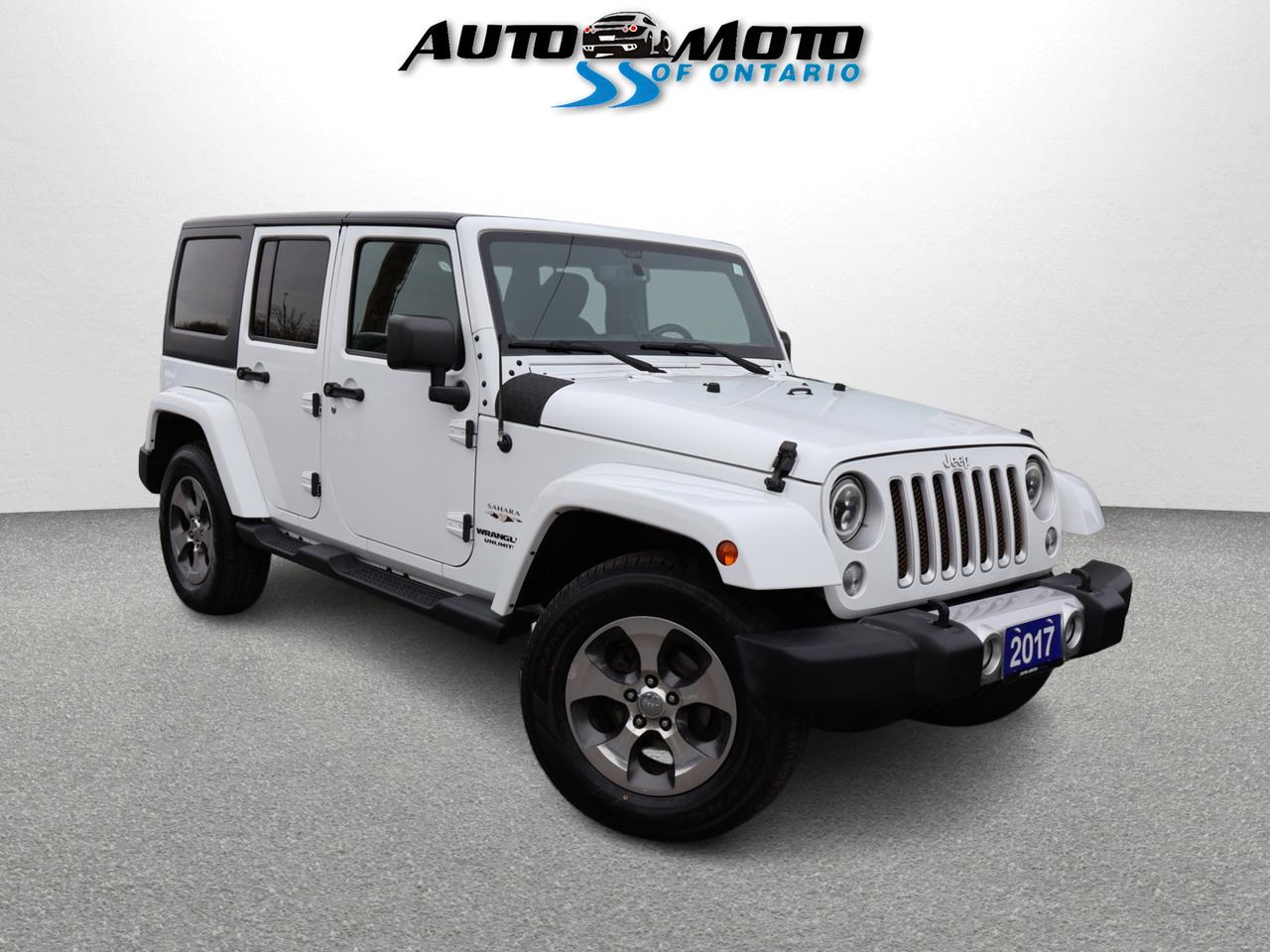 2017 Jeep Wrangler V6 UNLIMITED SAHARA 4WD CERTIFIED NAV BLUETOOTH CRUISE ALLOYS Photo0