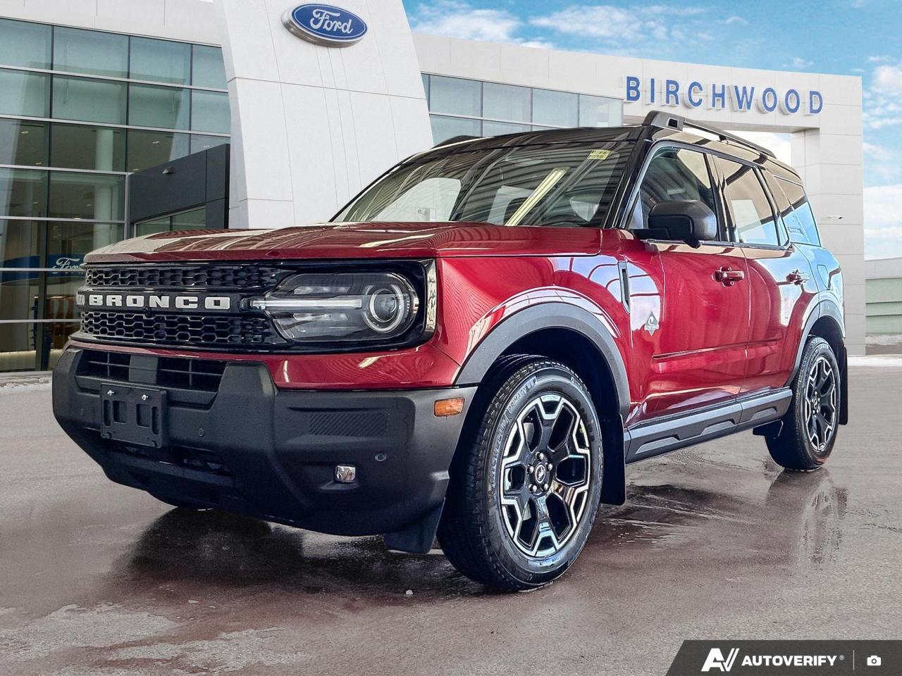 Experience the future of adventure with the 2025 Ford Bronco Sport Outer Banks! This cutting-edge SUV combines rugged capability with modern comfort, perfect for the urban explorer and weekend warrior alike.

Key Features:
- Advanced 4WD system for unparalleled off-road performance
- Fuel-efficient 1.5L 3-cylinder engine
- Adaptive Cruise Control with Stop-and-Go for effortless highway driving
- BLIS (Blind Spot Information System) for enhanced safety
- Heated leatherette steering wheel for luxurious comfort
- Voice-activated dual-zone climate control
- Flip-up rear window with wiper and defroster for versatile cargo access

Dont miss your chance to own this exceptional vehicle. Reserve your 2025 Ford Bronco Sport Outer Banks today or contact Birchwood Ford to schedule a test drive. Our team is ready to answer any questions and help you start your next adventure in style and comfort.
Birchwood Ford is your choice for New Ford vehicles in Winnipeg. 

At Birchwood Ford, we hold ourselves to the highest standard. Our number one focus is customer satisfaction which has awarded us the Ford of Canadas Presidents Award for 5 consecutive years. This honour is presented to Ford dealers that have proven outstanding results in Sales and Customer Service Excellence.

Are you a newcomer to Canada, recent graduate, first time car buyer or physically challenged? Ask us about our exclusive rebates and how they may apply to you.
 
Interested in seeing/hearing more? Book a test drive or give us a call at (204) 661-9555 and we can help you with whatever you need!

Dealer permit #4454
Dealer permit #4454