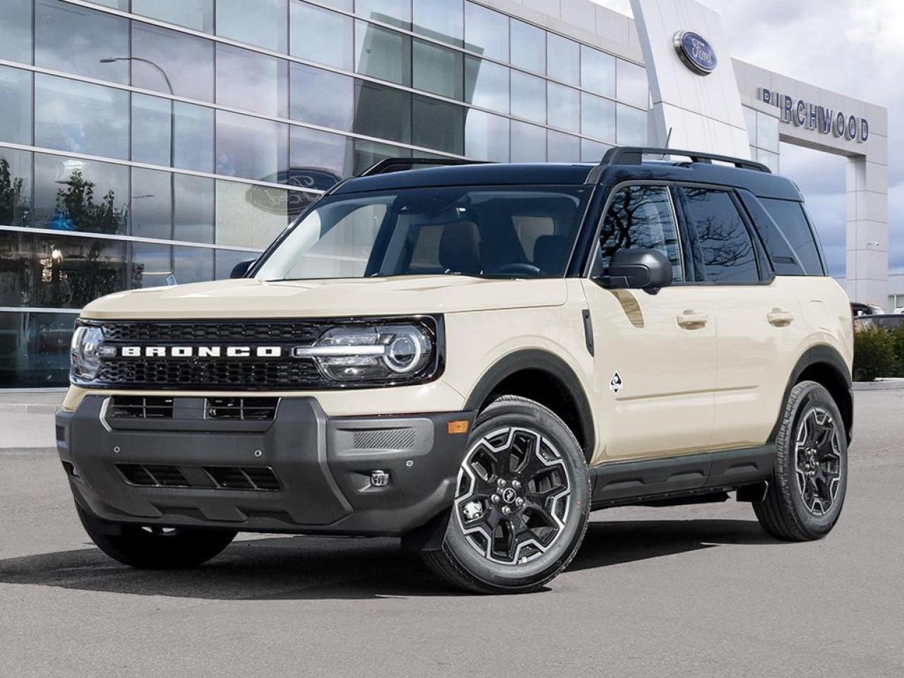 Experience the future of adventure with the 2025 Ford Bronco Sport Outer Banks. This cutting-edge SUV combines rugged capability with modern comfort, perfect for the urban explorer and weekend warrior alike.

Key Features:
- Advanced 4WD system for unparalleled off-road performance
- Fuel-efficient 1.5L 3-cylinder engine
- Adaptive Cruise Control with Stop-and-Go for effortless highway driving
- BLIS (Blind Spot Information System) for enhanced safety
- Heated leatherette steering wheel for luxurious comfort
- Voice-activated dual-zone climate control
- Flip-up rear window with wiper and defroster for easy access

Dont miss your chance to own this exceptional vehicle. Reserve your 2025 Ford Bronco Sport Outer Banks today or contact Birchwood Ford to schedule a test drive. Our team is ready to answer any questions and help you start your next adventure in style and comfort.
Birchwood Ford is your choice for New Ford vehicles in Winnipeg. 

At Birchwood Ford, we hold ourselves to the highest standard. Our number one focus is customer satisfaction which has awarded us the Ford of Canadas Presidents Award for 5 consecutive years. This honour is presented to Ford dealers that have proven outstanding results in Sales and Customer Service Excellence.

Are you a newcomer to Canada, recent graduate, first time car buyer or physically challenged? Ask us about our exclusive rebates and how they may apply to you.
 
Interested in seeing/hearing more? Book a test drive or give us a call at (204) 661-9555 and we can help you with whatever you need!

Dealer permit #4454
Dealer permit #4454