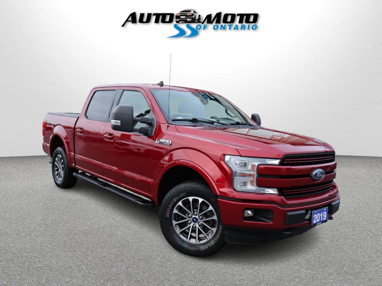 Used 2019 Ford F-150 V8 LARIAT 4WD CERTIFIED *1 OWNER*ACCIDENT FREE* CAMERA NAV BLUETOOTH LEATHER COOL/HEAT SEAT/STEERING P.SENSORS CRUISE ALLOYS for sale in Burlington, ON