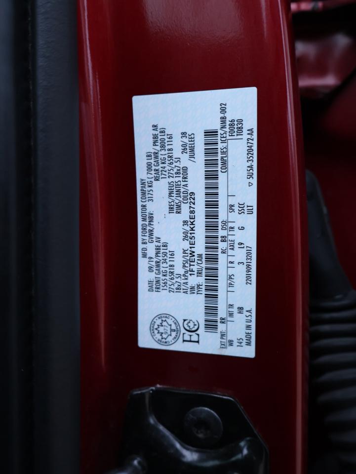 2019 Ford F-150 V8 LARIAT 4WD CERTIFIED *1 OWNER*ACCIDENT FREE* CAMERA NAV BLUETOOTH LEATHER COOL/HEAT SEAT/STEERING P.SENSORS CRUISE ALLOYS - Photo #43