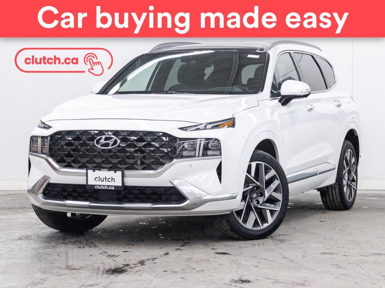 Used 2022 Hyundai Santa Fe Ultimate Calligraphy AWD w/Apple CarPlay, Heated Front Seats, Backup Cam for sale in Toronto, ON