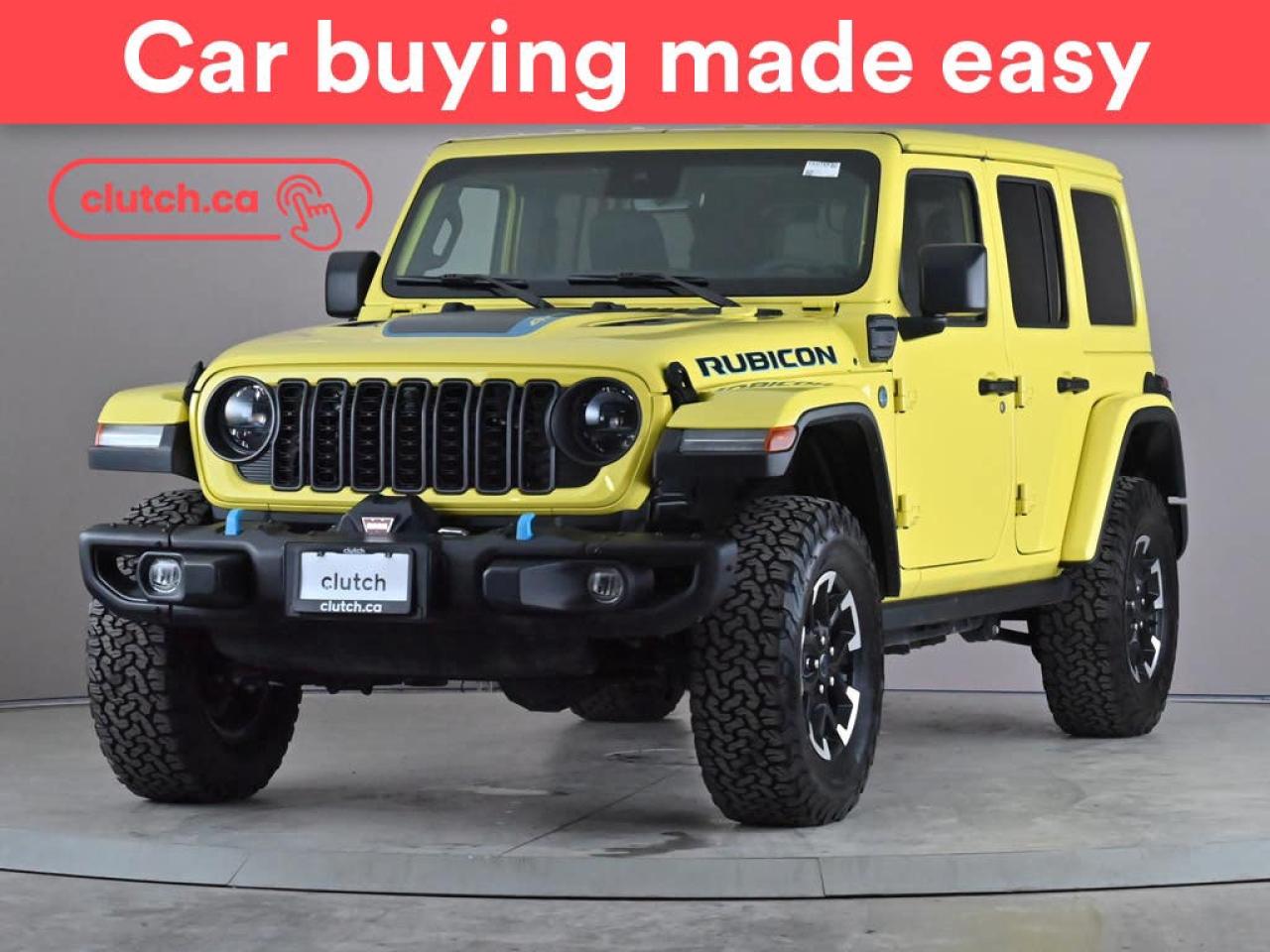 Used 2024 Jeep Wrangler 4xe 4-Door Rubicon w/ Apple CarPlay, Heated Front Seats, Rearview Cam for sale in Toronto, ON