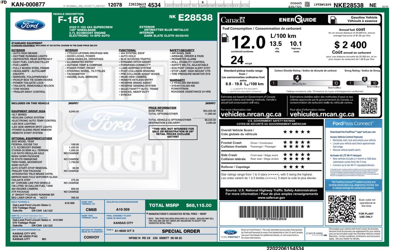 2022 Ford F-150 XLT 302A | NO ACCIDENTS | PANO | TOW | STEP | XTR Photo3