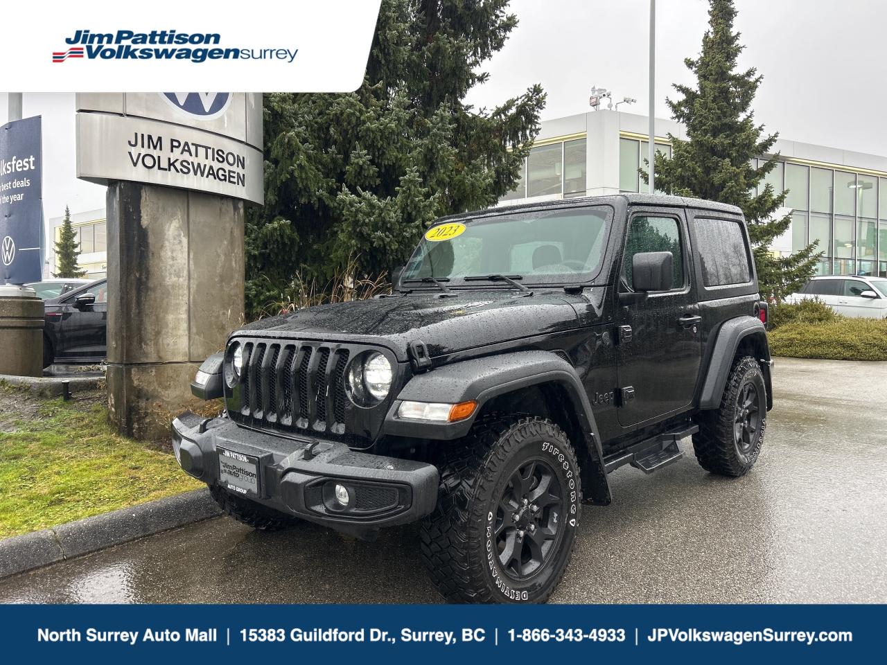 Used 2023 Jeep Wrangler Willys 2 Door 4x4, NO ACCIDENT for sale in Surrey, BC