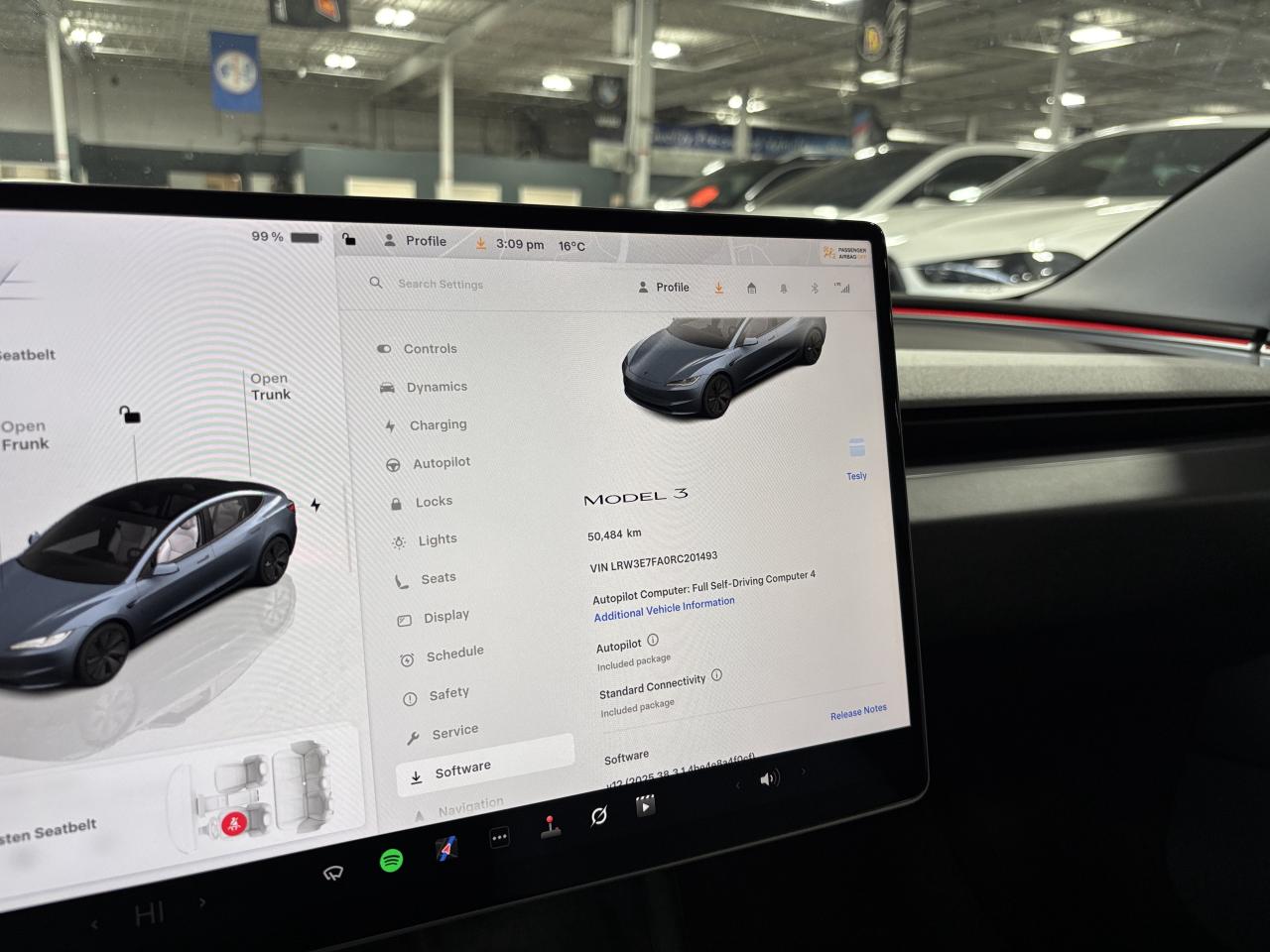 2024 Tesla Model 3 RWD|FRONTPPF|WHITELEATHER|AMBIENT|REARSCREEN|NAV|+ - Photo #27
