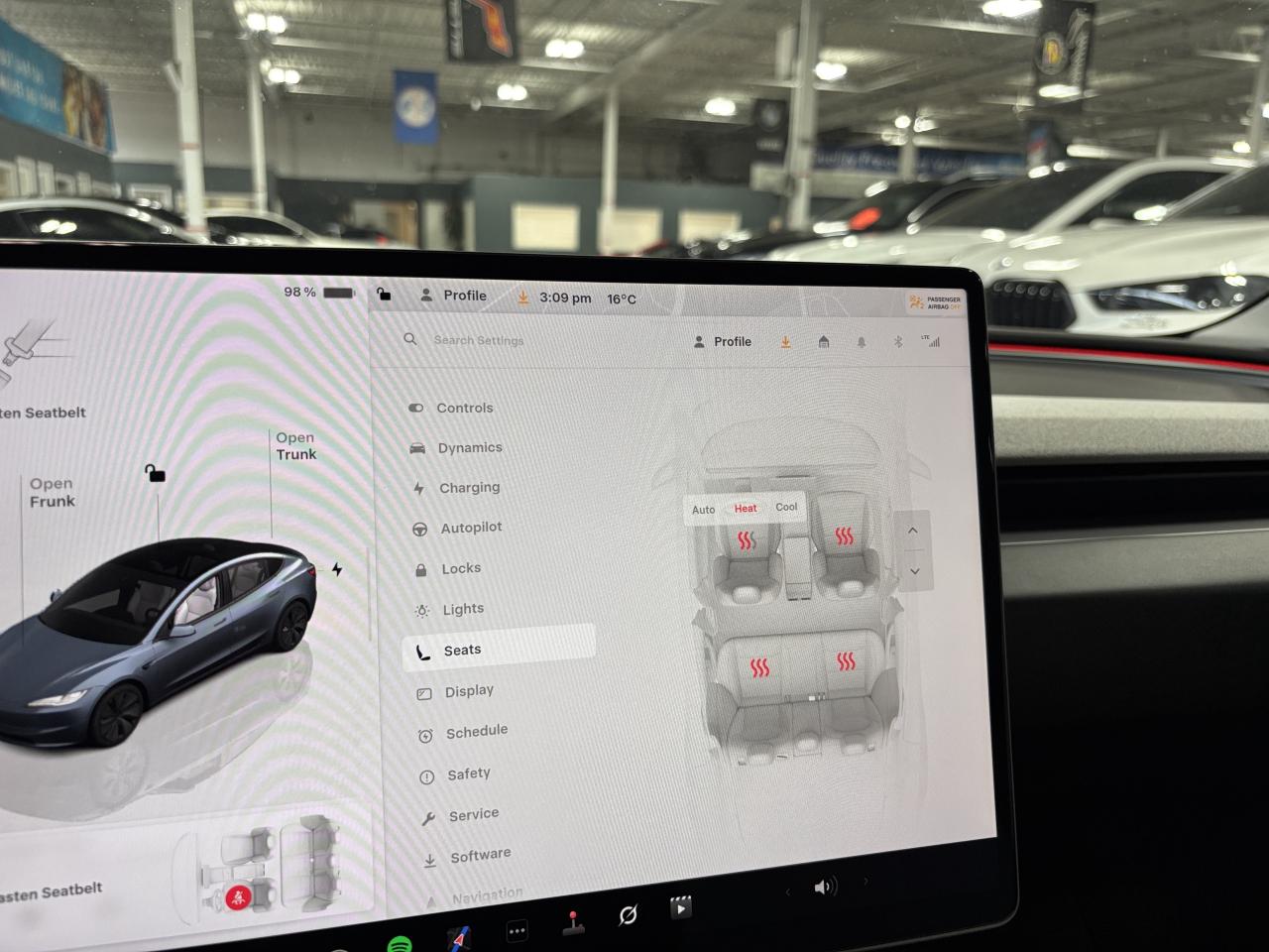 2024 Tesla Model 3 RWD|FRONTPPF|WHITELEATHER|AMBIENT|REARSCREEN|NAV|+ - Photo #35