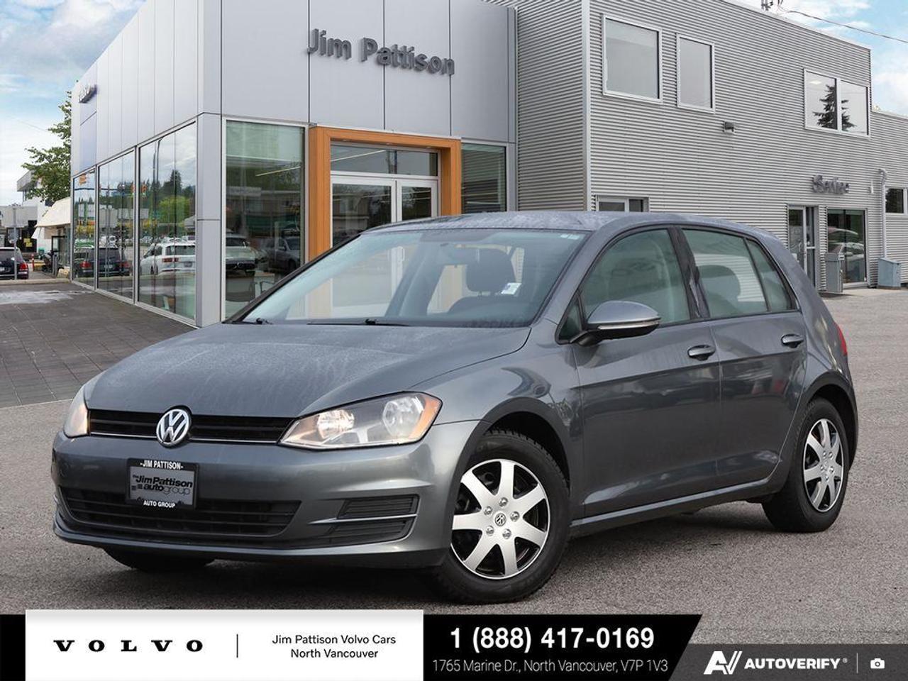2015 Volkswagen Golf 1.8 TSI Comfortline 

Turbocharged Performance: The 1.8 TSI engine delivers lively acceleration, smooth power delivery, and excellent fuel efficiency, making the Golf one of the most enjoyable compact hatchbacks to drive.

Comfortline Features: Well-equipped with heated front seats, alloy wheels, touchscreen infotainment, Bluetooth connectivity, and high-quality interior materials that elevate everyday comfort.

German Engineering: Precise steering, a refined ride, and a solid chassis give the Golf a confident, premium driving feel that stands out in its class.

Practical Hatchback Design: Surprisingly spacious with split-folding rear seats and generous cargo capacity, ideal for city errands or weekend trips.

Safety & Reliability: Equipped with multiple airbags, stability control, and Volkswagens strong safety reputation for peace of mind.

Book your test drive today at Jim Pattison Volvo Cars North Vancouver!

Price includes documentation fee ($595). Finance placement fee ($695) if applicable, GST and PST are additional. D#10969
