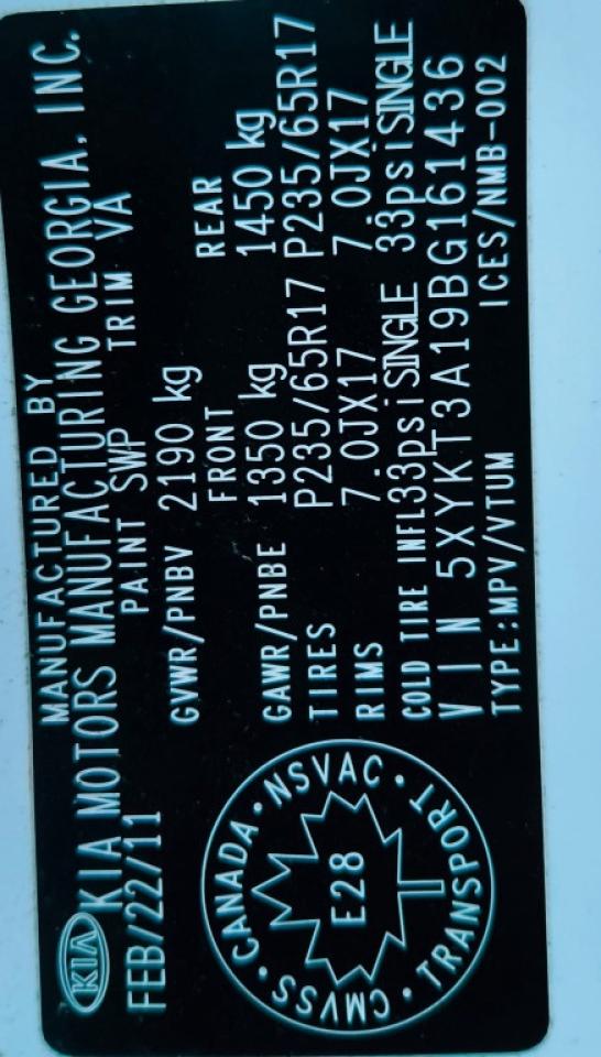 2011 Kia Sorento Front-wheel Drive 4dr I4 Manual LX Photo