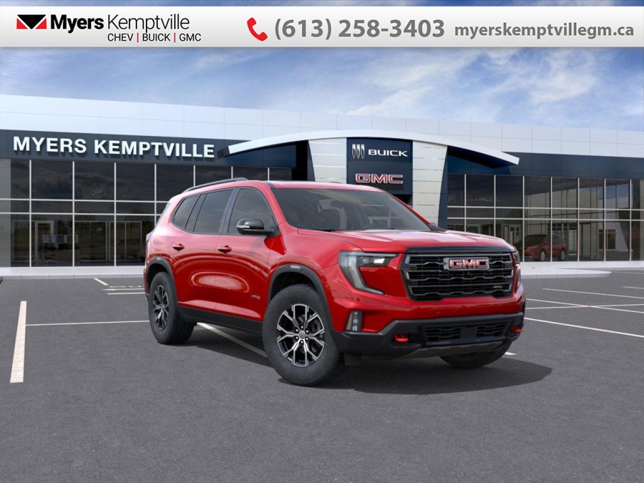 New 2026 GMC Acadia AT4  - SUNROOF -  POWER for sale in Kemptville, ON