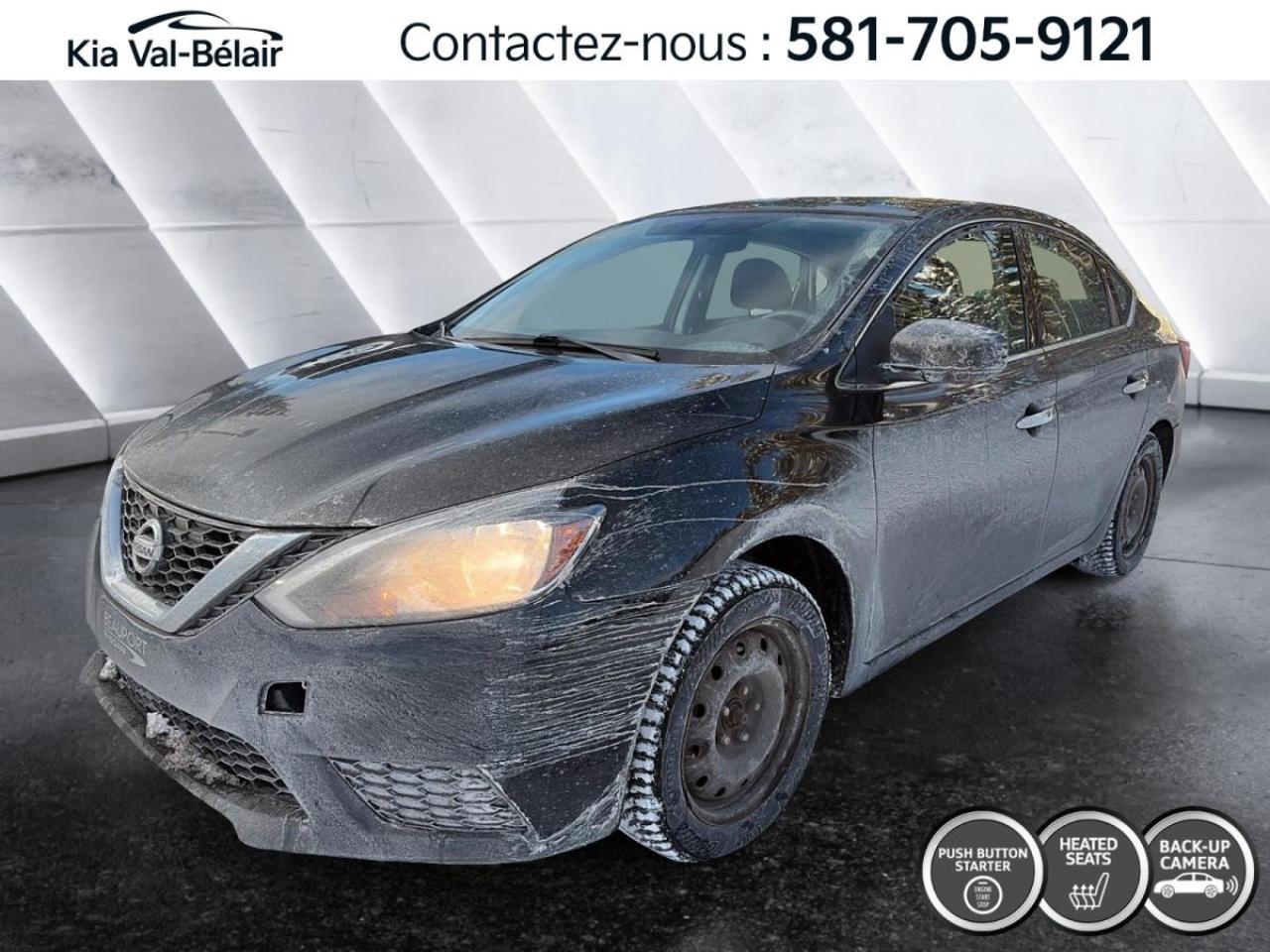 Used 2016 Nissan Sentra SV *A/C *CAMÉRA *SIÈGES CHAUFFANTS *BOUTON-POUSSOIR for sale in Québec, QC