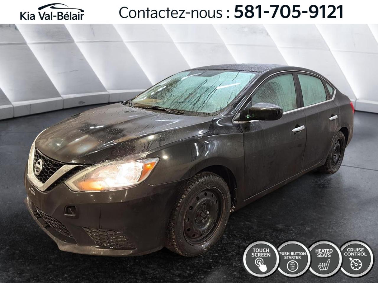 Used 2016 Nissan Sentra SV *A/C *CAMÉRA *SIÈGES CHAUFFANTS *BOUTON-POUSSOIR for sale in Québec, QC