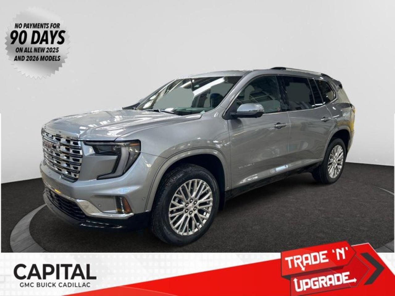 This 2026 GMC Acadia in Sterling Metallic is equipped with AWD and Gas 2.5L/ engine.Check out this vehicles pictures, features, options and specs, and let us know if you have any questions. Helping find the perfect vehicle FOR YOU is our only priority.P.S...Sometimes texting is easier. Text (or call) 306-801-9090 for fast answers at your fingertips!Dealer License #914248Disclaimer: All prices are plus taxes & fees. See dealer for Details. Dealer Permit # 914248 See dealer for Details.
