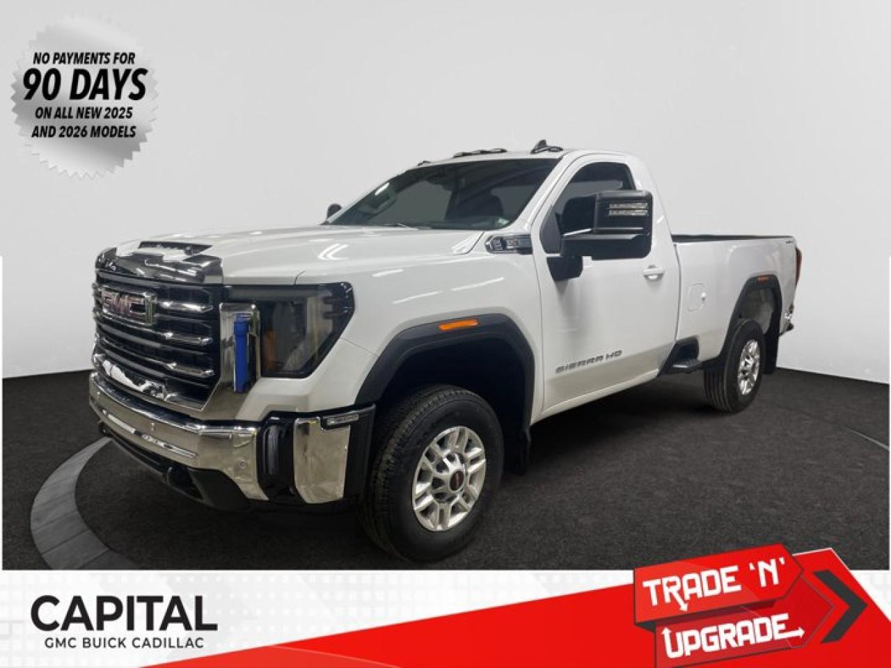 This 2026 GMC Sierra 2500HD in Summit White is equipped with 4WD and Gas V8 6.6L/ engine.Check out this vehicles pictures, features, options and specs, and let us know if you have any questions. Helping find the perfect vehicle FOR YOU is our only priority.P.S...Sometimes texting is easier. Text (or call) 306-801-9090 for fast answers at your fingertips!Dealer License #914248Disclaimer: All prices are plus taxes & fees. See dealer for Details. Dealer Permit # 914248 See dealer for Details.