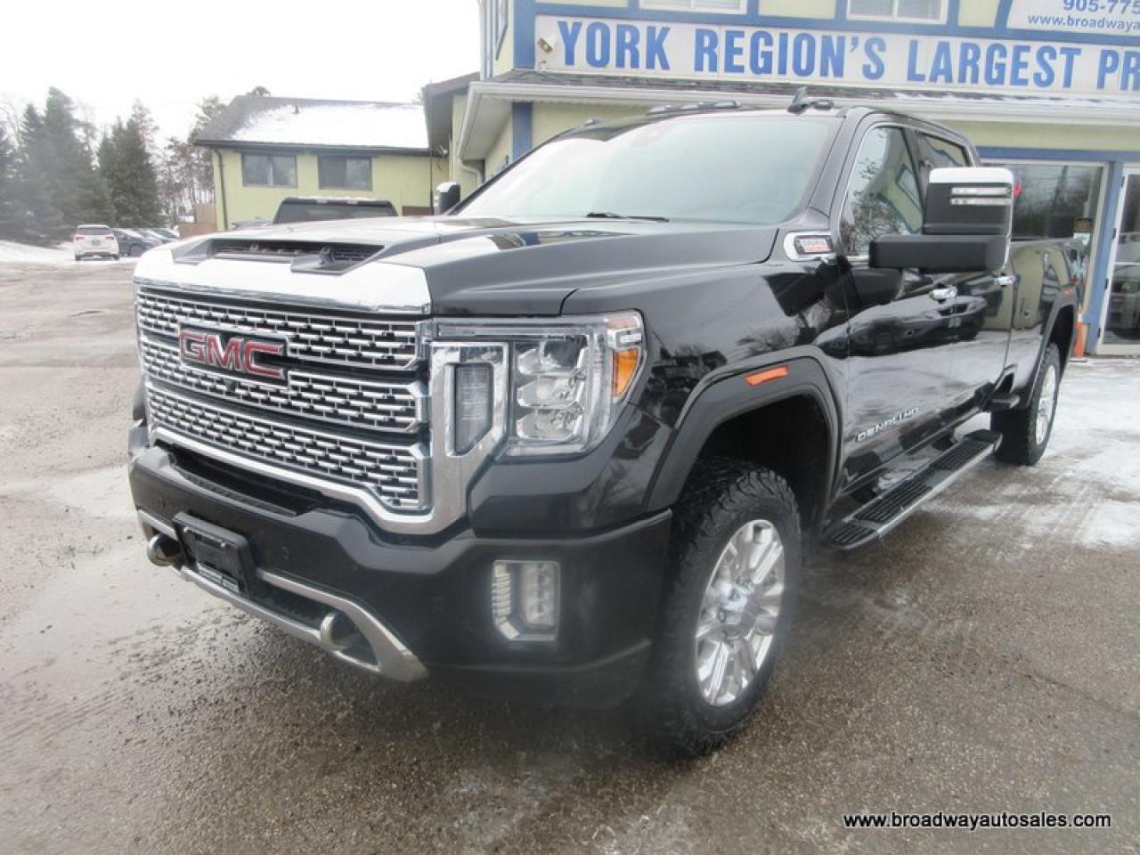 Used 2022 GMC Sierra 2500 3/4 TON DENALI-EDITION 5 PASSENGER 6.6L - DURAMAX.. 4X4.. CREW-CAB.. 8-FOOT-BOX.. NAVIGATION.. SUNROOF.. LEATHER.. HEATED SEATS & WHEEL.. for sale in Bradford, ON