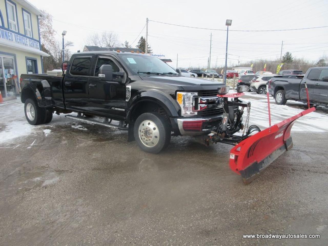 2017 Ford F-450 WINTER-READY XLT-EDITION 6 PASSENGER 6.7L - DIESEL.. 4X4.. CREW-CAB.. 8-FOOT-DUALLY.. WESTERN-WIDE-OUT-PLOW.. NAVIGATION.. WEATHER-GUARD-TANK.. Photo