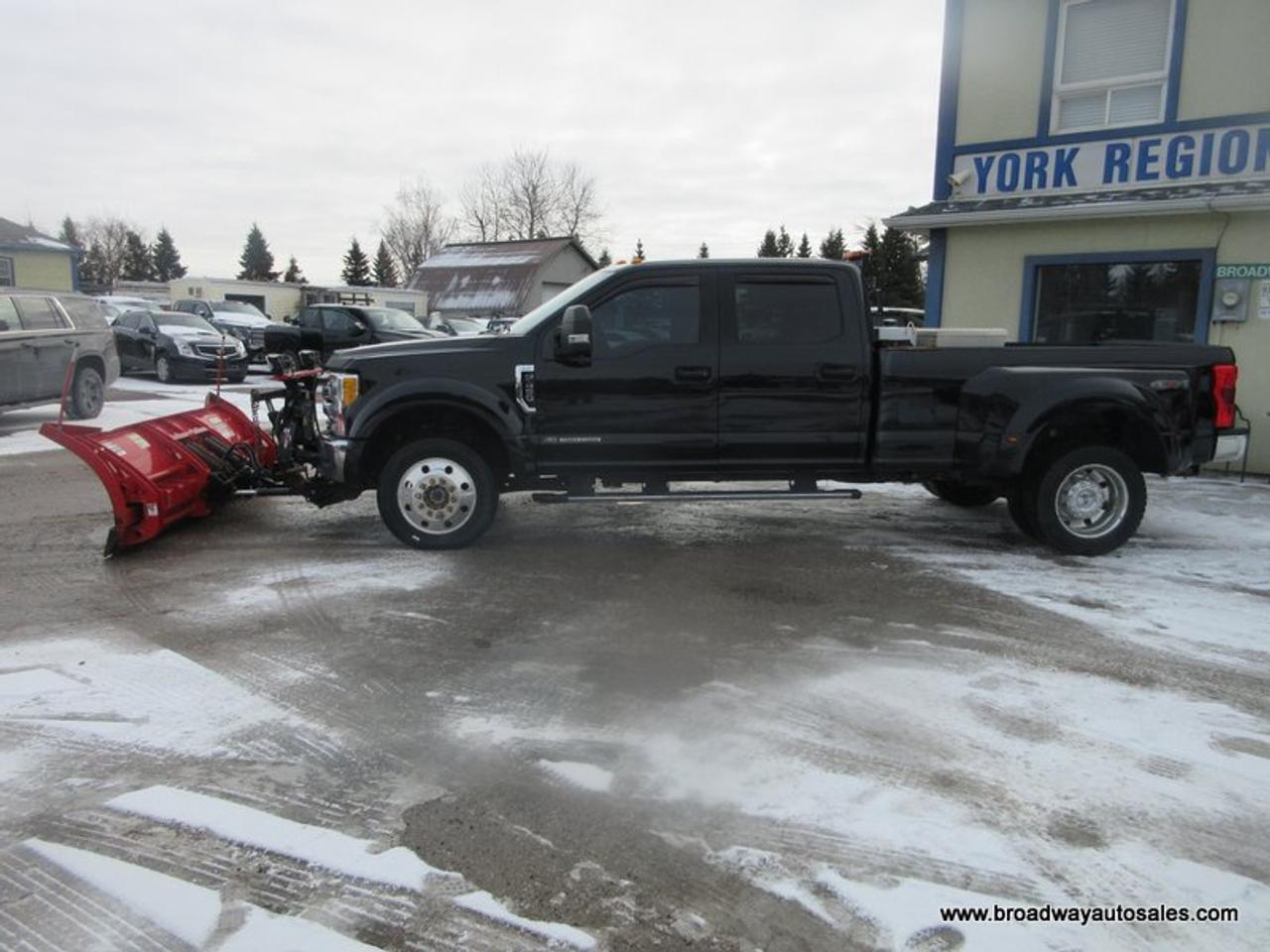 2017 Ford F-450 WINTER-READY XLT-EDITION 6 PASSENGER 6.7L - DIESEL.. 4X4.. CREW-CAB.. 8-FOOT-DUALLY.. WESTERN-WIDE-OUT-PLOW.. NAVIGATION.. WEATHER-GUARD-TANK.. Photo