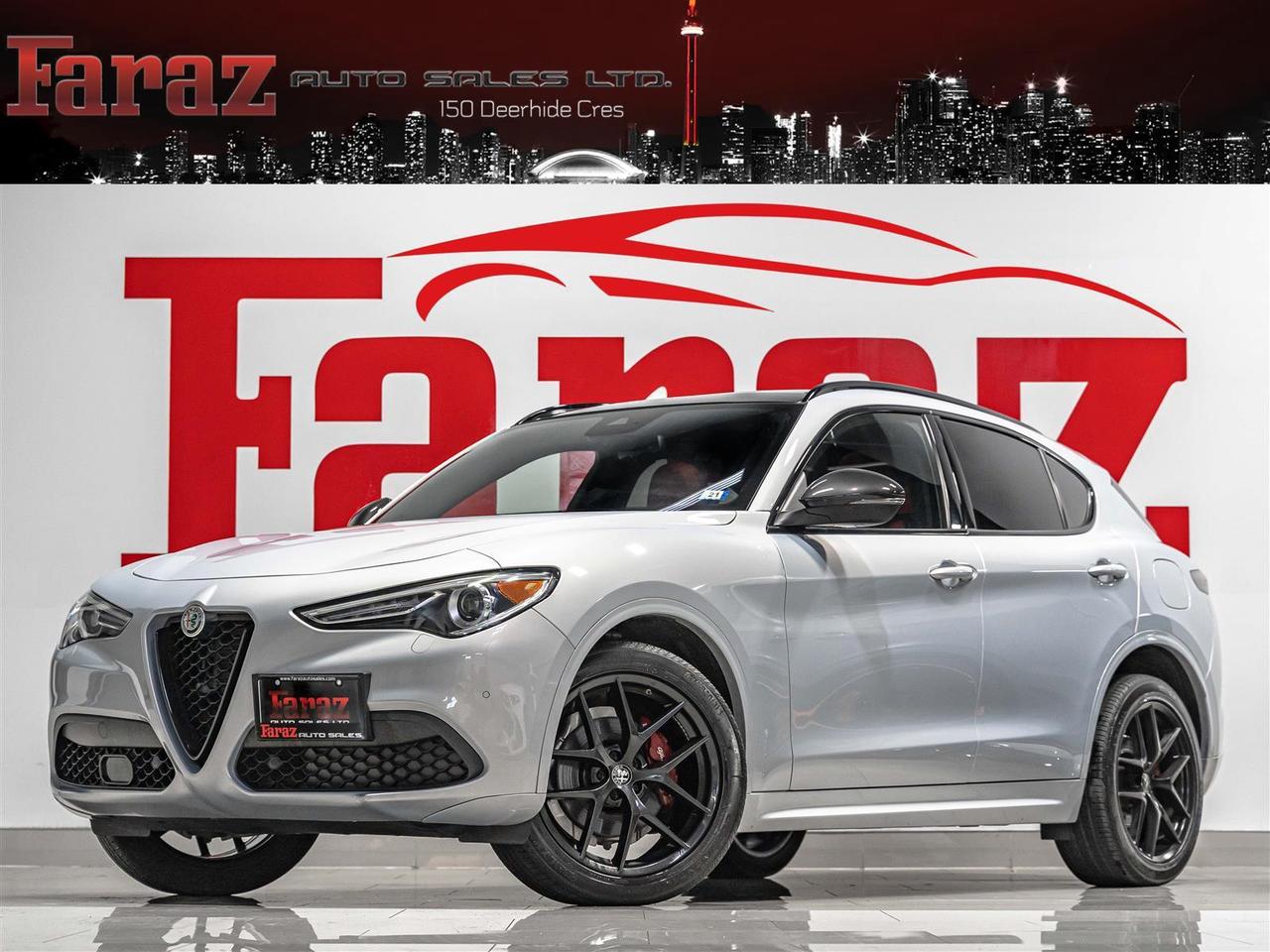 2021 Alfa Romeo Stelvio $288 BI WEEKLY $3000 DOWN TI SPORT|Q4|ADAPT CRUISE|HARMAN KARDON|BLINDSPOT|PANO|LOADED Photo