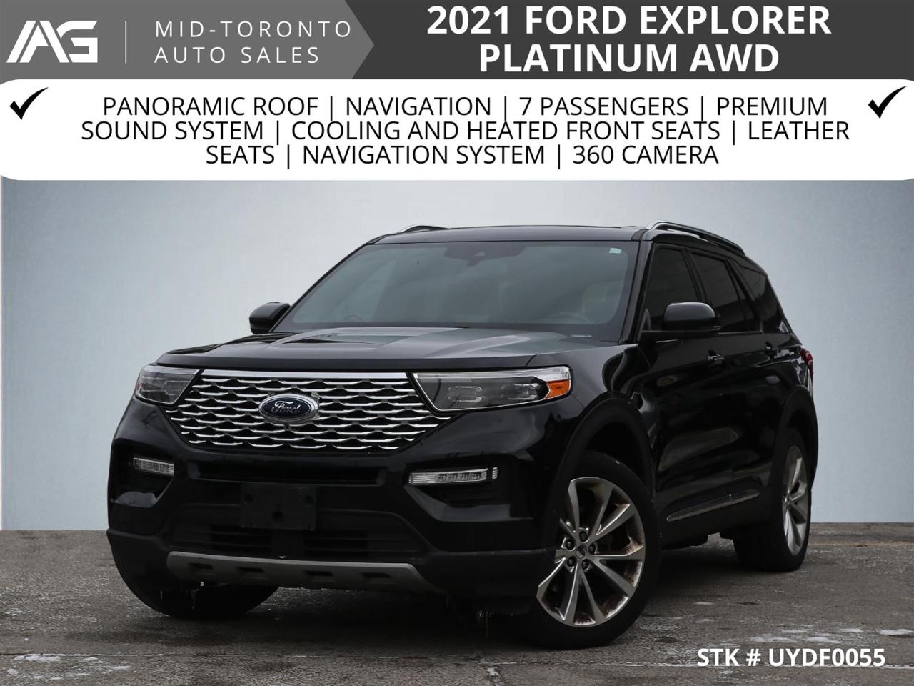 Used 2021 Ford Explorer Platinum AWD | Panoramic Roof | Navigation | 6 Passenger for sale in North York, ON