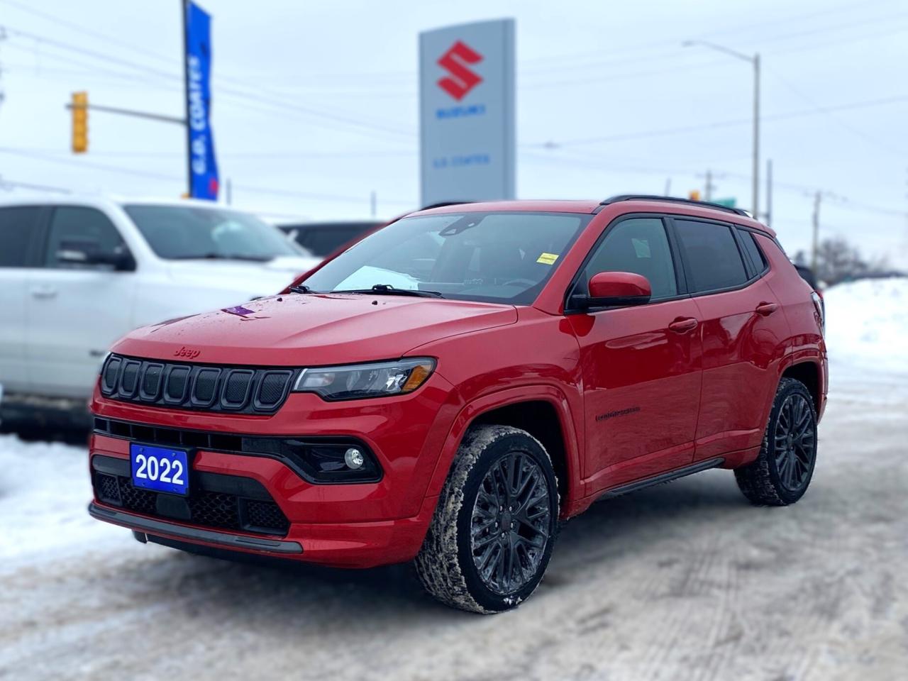 2022 Jeep Compass (RED) Edition 4x4 ~Heated Leather ~Cam ~Pano Roof Photo0