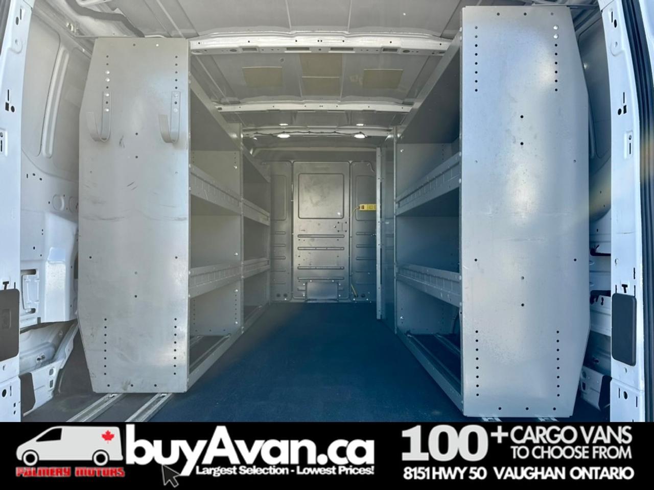 2019 Ford Transit Cargo Van T-250   Racks Shelves Divider   1-Owner  Certified Photo