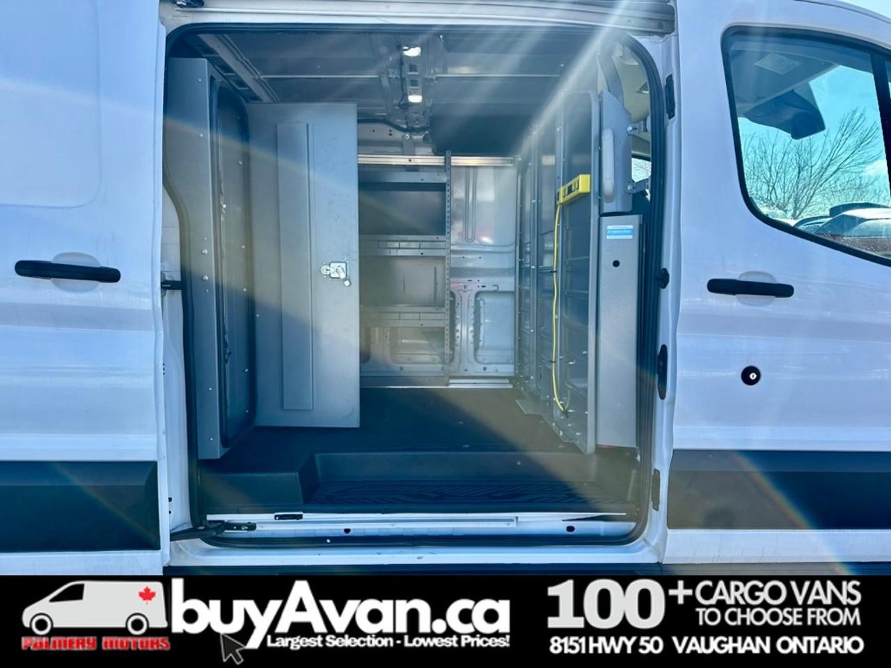 2019 Ford Transit Cargo Van T-250   Racks Shelves Divider   1-Owner  Certified Photo