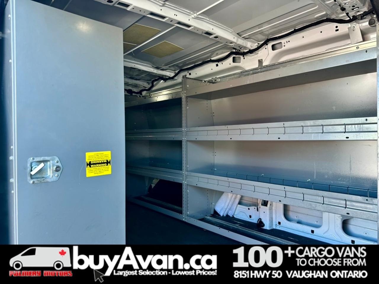 2019 Ford Transit Cargo Van T-250   Racks Shelves Divider   1-Owner  Certified Photo