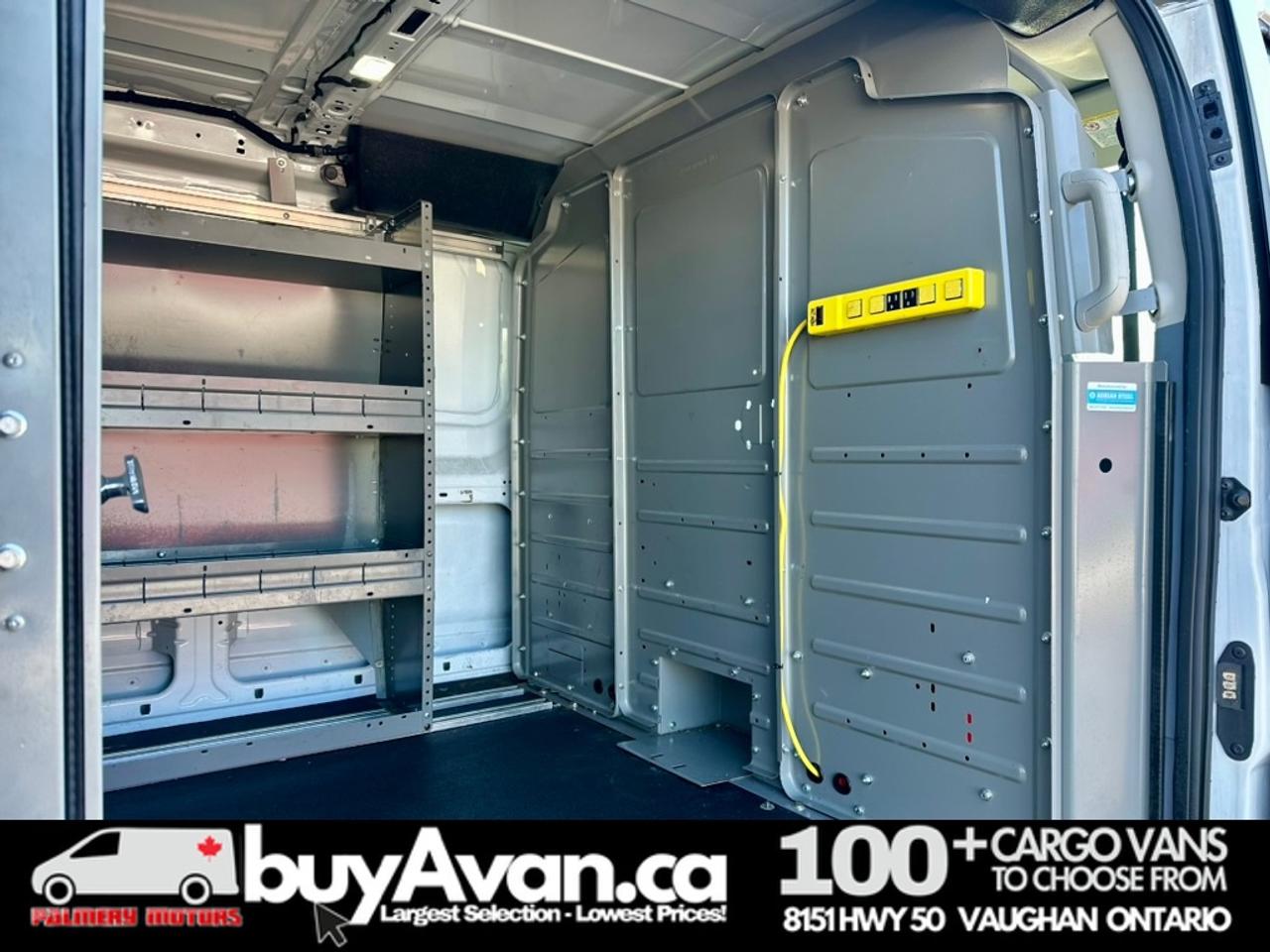 2019 Ford Transit Cargo Van T-250   Racks Shelves Divider   1-Owner  Certified Photo