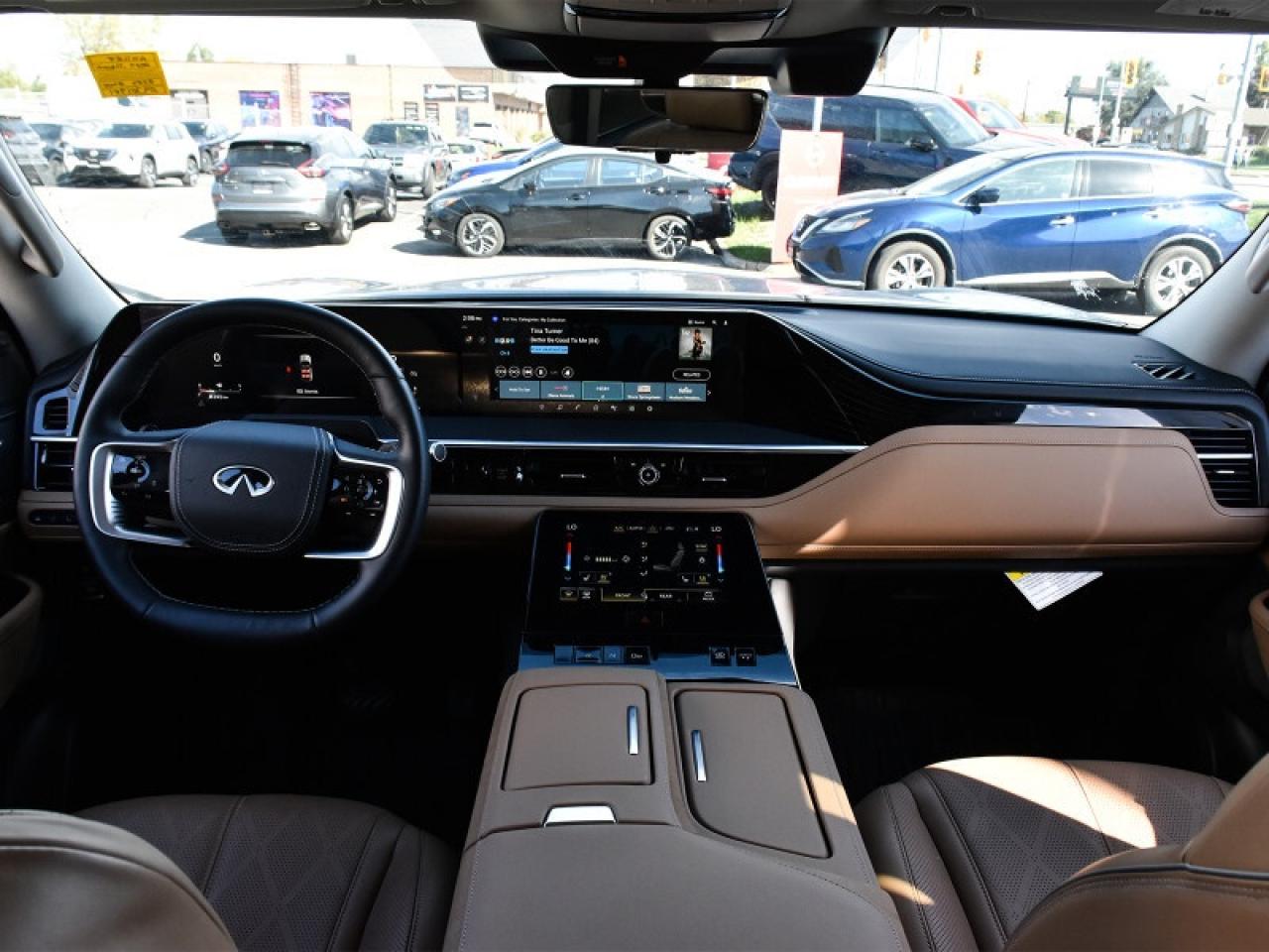 2025 Infiniti QX80 SENSORY AWD-Brown Leather  Navi  Sunroof  Fully Lo Photo