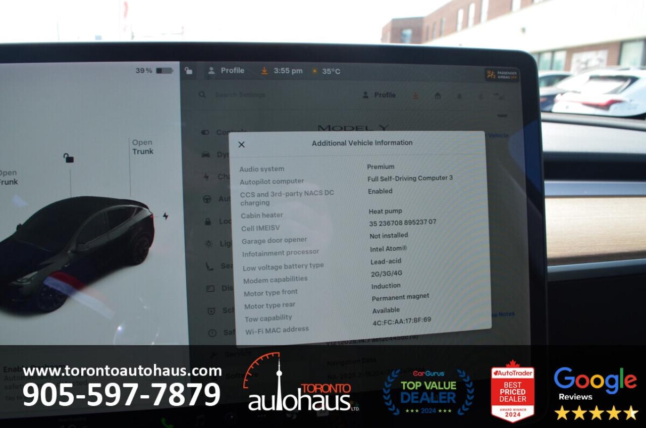 2021 Tesla Model Y LR AWD I OVER 100 TESLAS EVSUPERSTORE.CA Photo