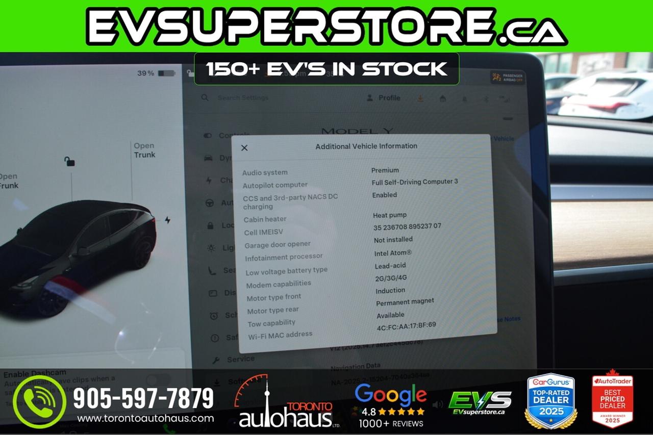 2021 Tesla Model Y OVER 150 EV'S I EVSUPERSTORE.CA Photo