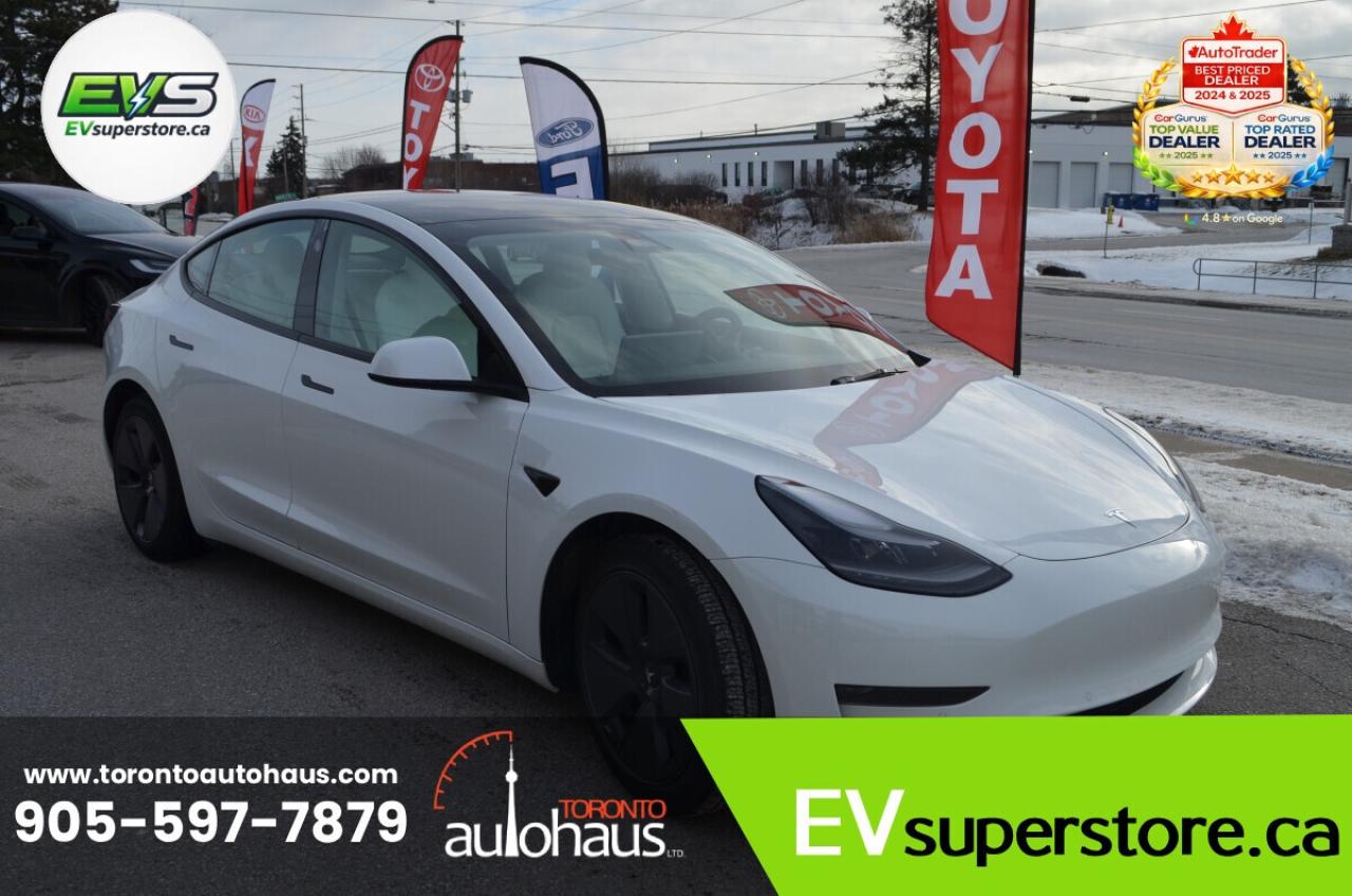 2021 Tesla Model 3 SR+ I WHITE INTERIOR I OVER 100 TESLAS I EVSUPERST Photo