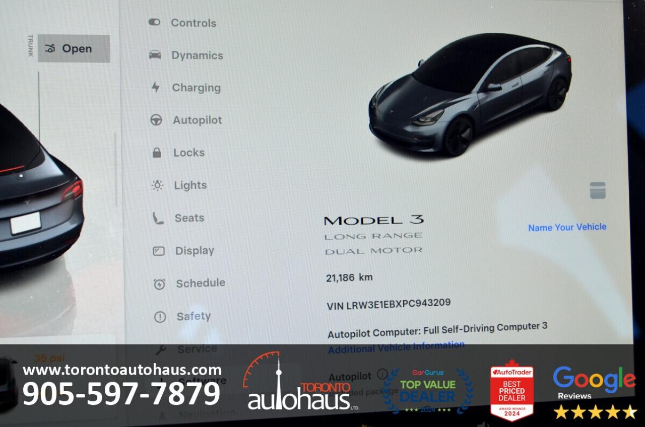 2023 Tesla Model 3 LR AWD I OVER 100 TESLAS EVSUPERSTORE.CA Photo