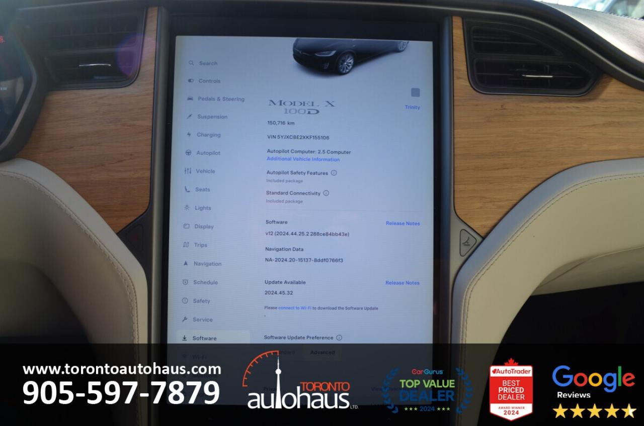 2019 Tesla Model X 100D I 6 SEATS I EVSUPERSTORE.CA Photo