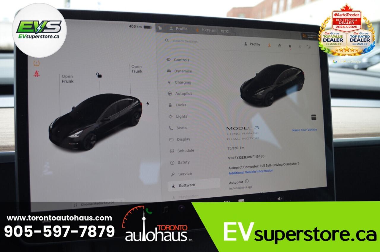 2022 Tesla Model 3 LR AWD I OVER 100 TESLAS EVSUPERSTORE.CA Photo