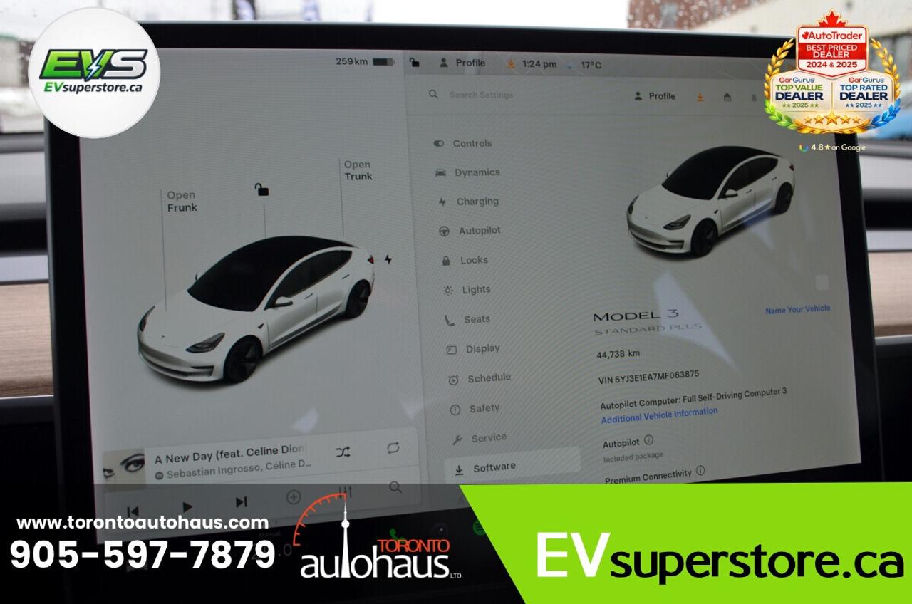 2021 Tesla Model 3 SR+ I OVER 100 TESLAS I EVSUPERSTORE.CA Photo