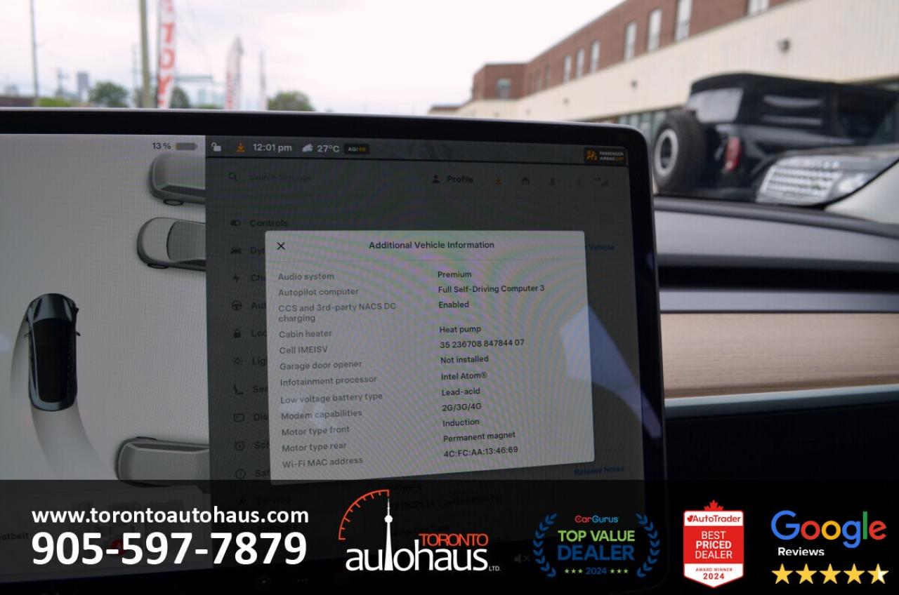 2021 Tesla Model 3 LR AWD I OVER 100 TESLAS EVSUPERSTORE.CA Photo