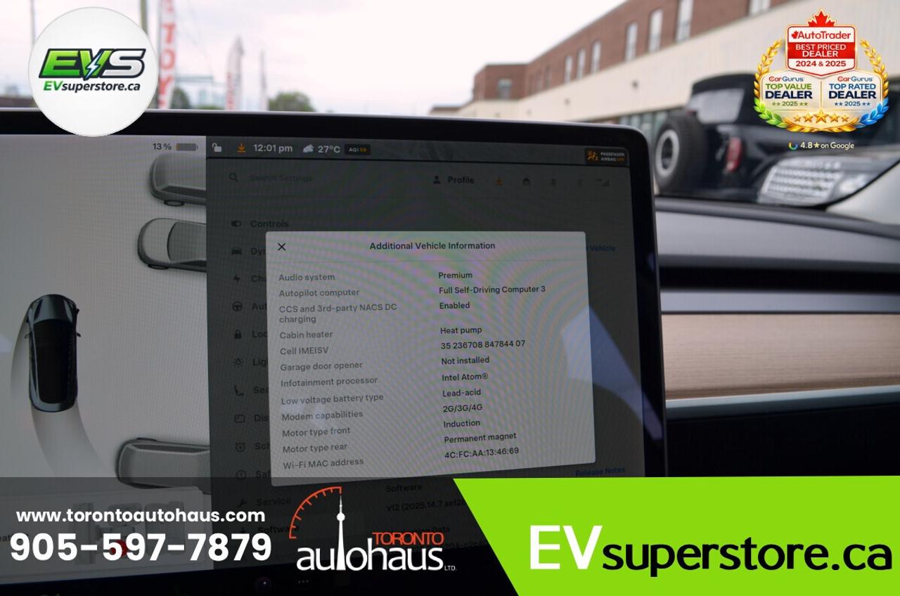 2021 Tesla Model 3 LR AWD I OVER 100 TESLAS EVSUPERSTORE.CA Photo