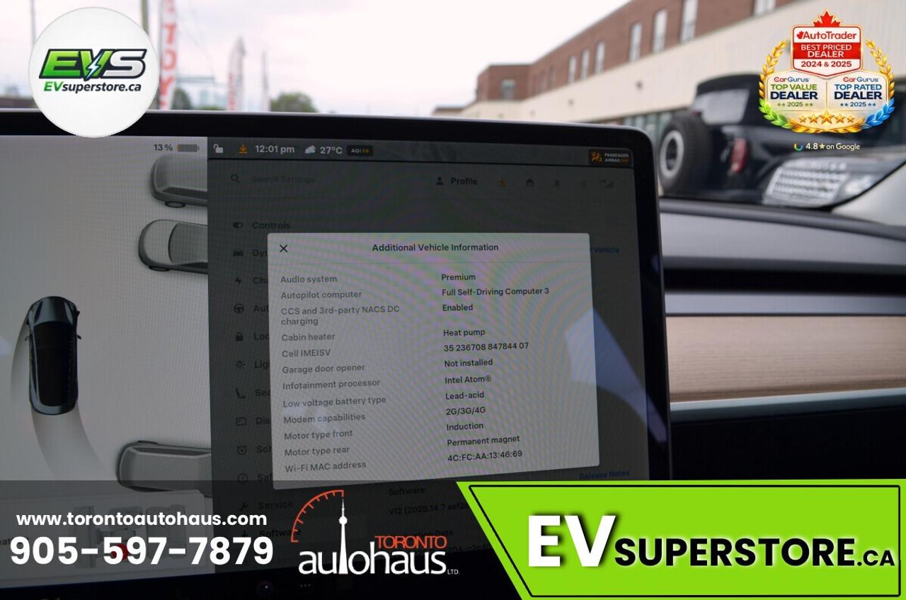 2021 Tesla Model 3 LR AWD I OVER 100 TESLAS EVSUPERSTORE.CA Photo