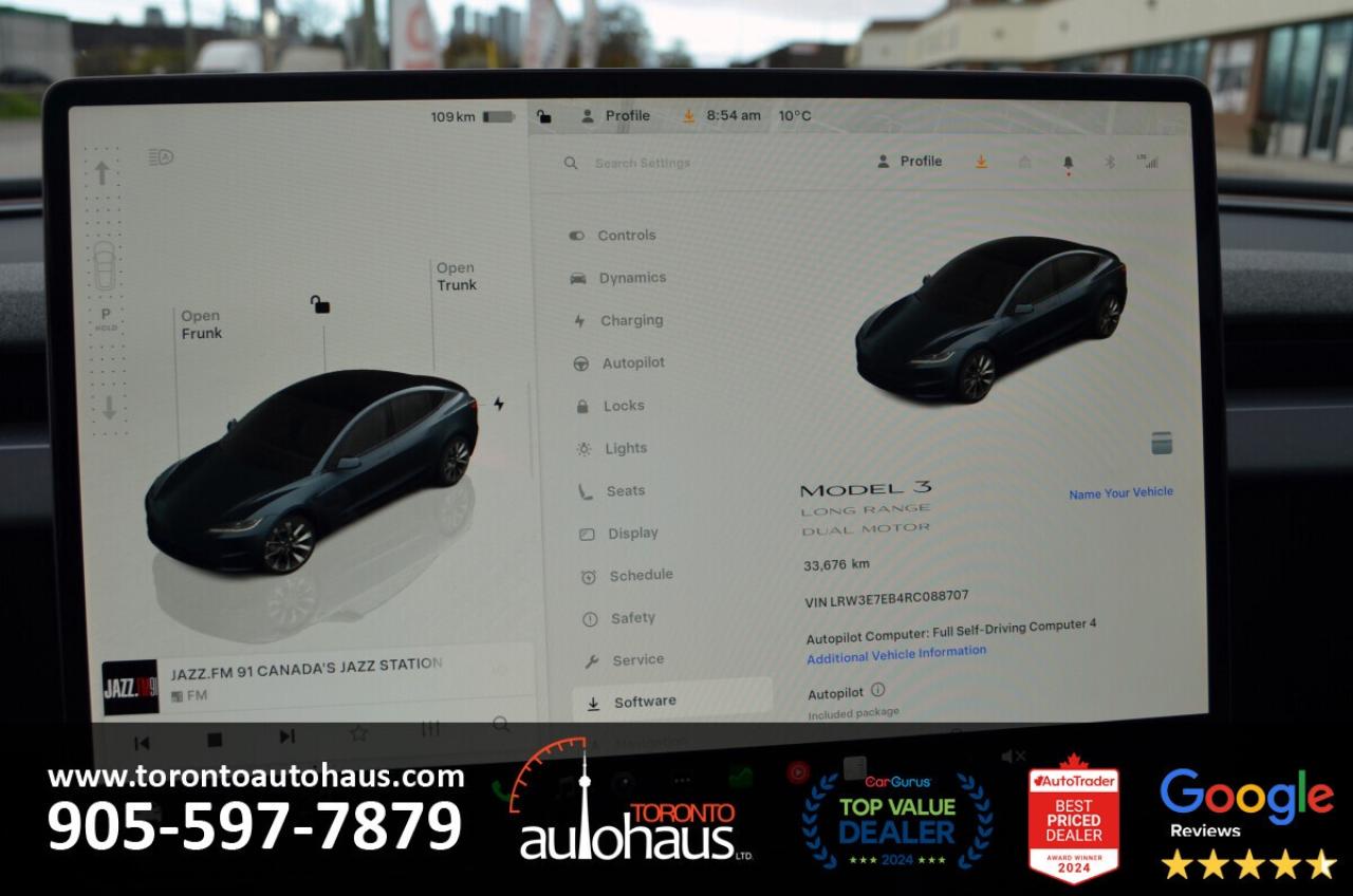 2024 Tesla Model 3 LR AWD I OVER 100 TESLAS EVSUPERSTORE.CA Photo
