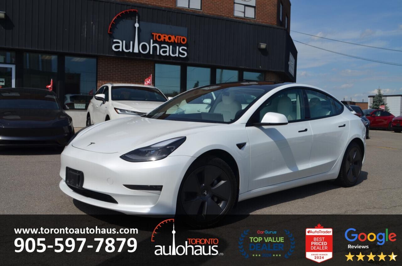 2021 Tesla Model 3 LR AWD I WHITE INTERIOR EVSUPERSTORE.CA Photo