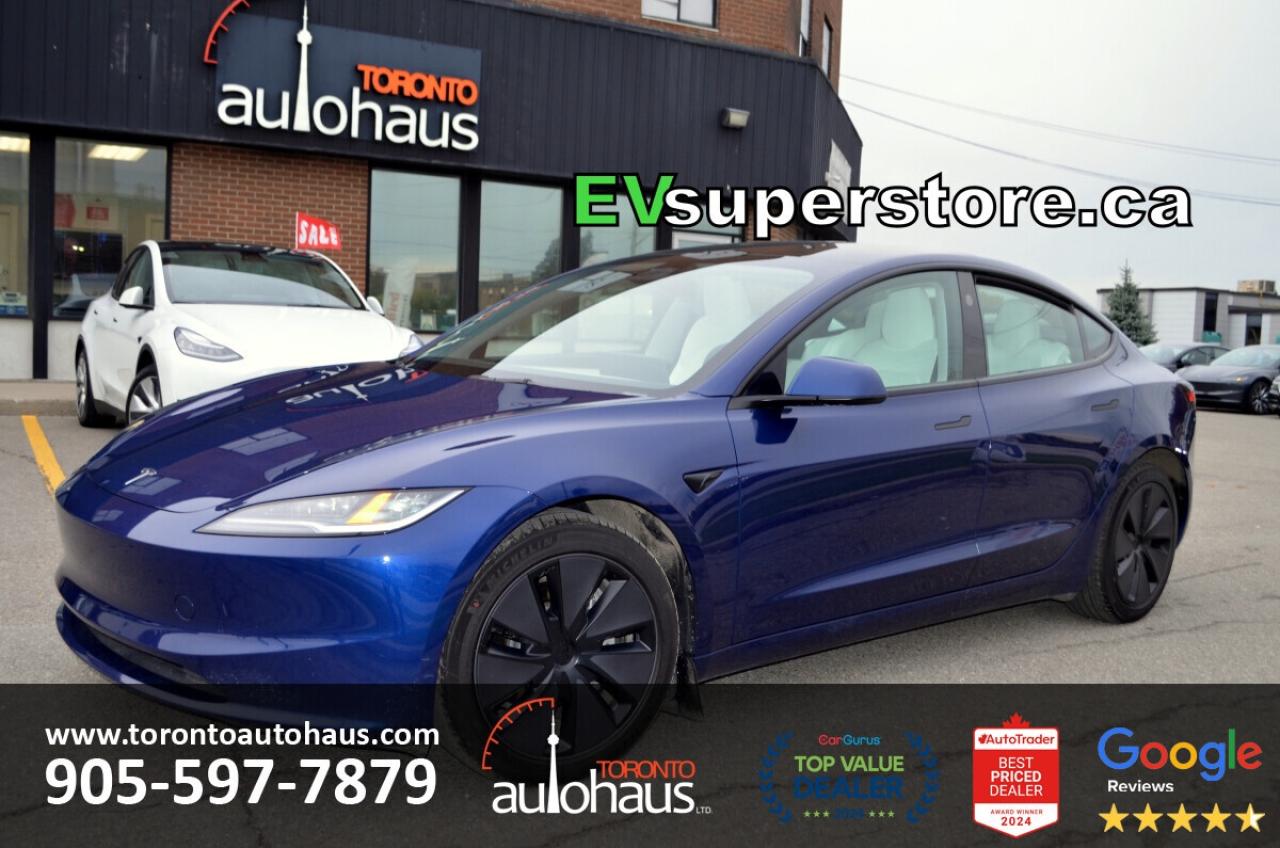 2025 Tesla Model 3 WHITE INT I AWD I OVER 100 TESLAS EVSUPERSTORE.CA Photo0