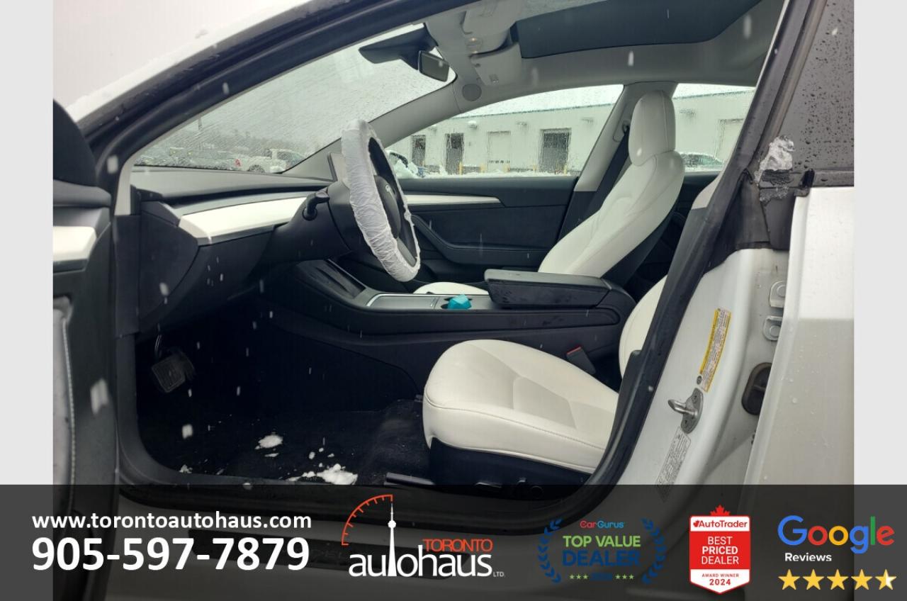 2021 Tesla Model 3 WHITE INTERIOR I OVER 100 TESLAS I EVSUPERSTORE.CA Photo