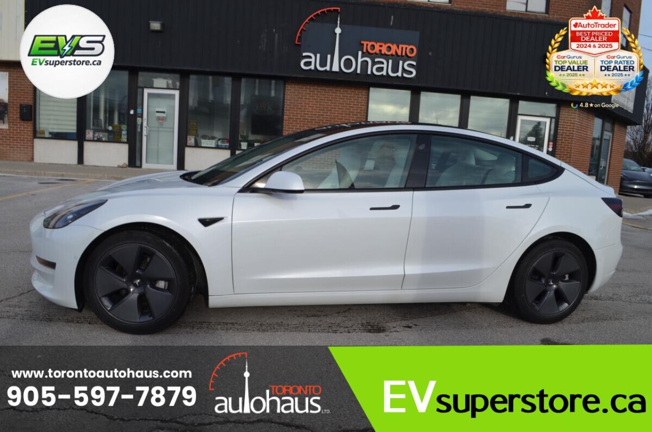 2021 Tesla Model 3 WHITE INTERIOR I OVER 100 TESLAS I EVSUPERSTORE.CA Photo