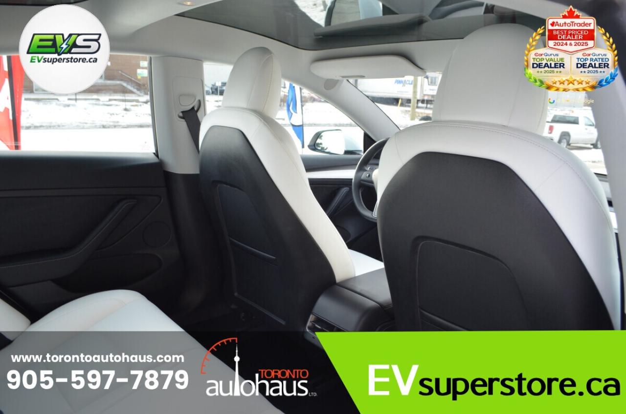 2021 Tesla Model 3 WHITE INTERIOR I OVER 100 TESLAS I EVSUPERSTORE.CA Photo