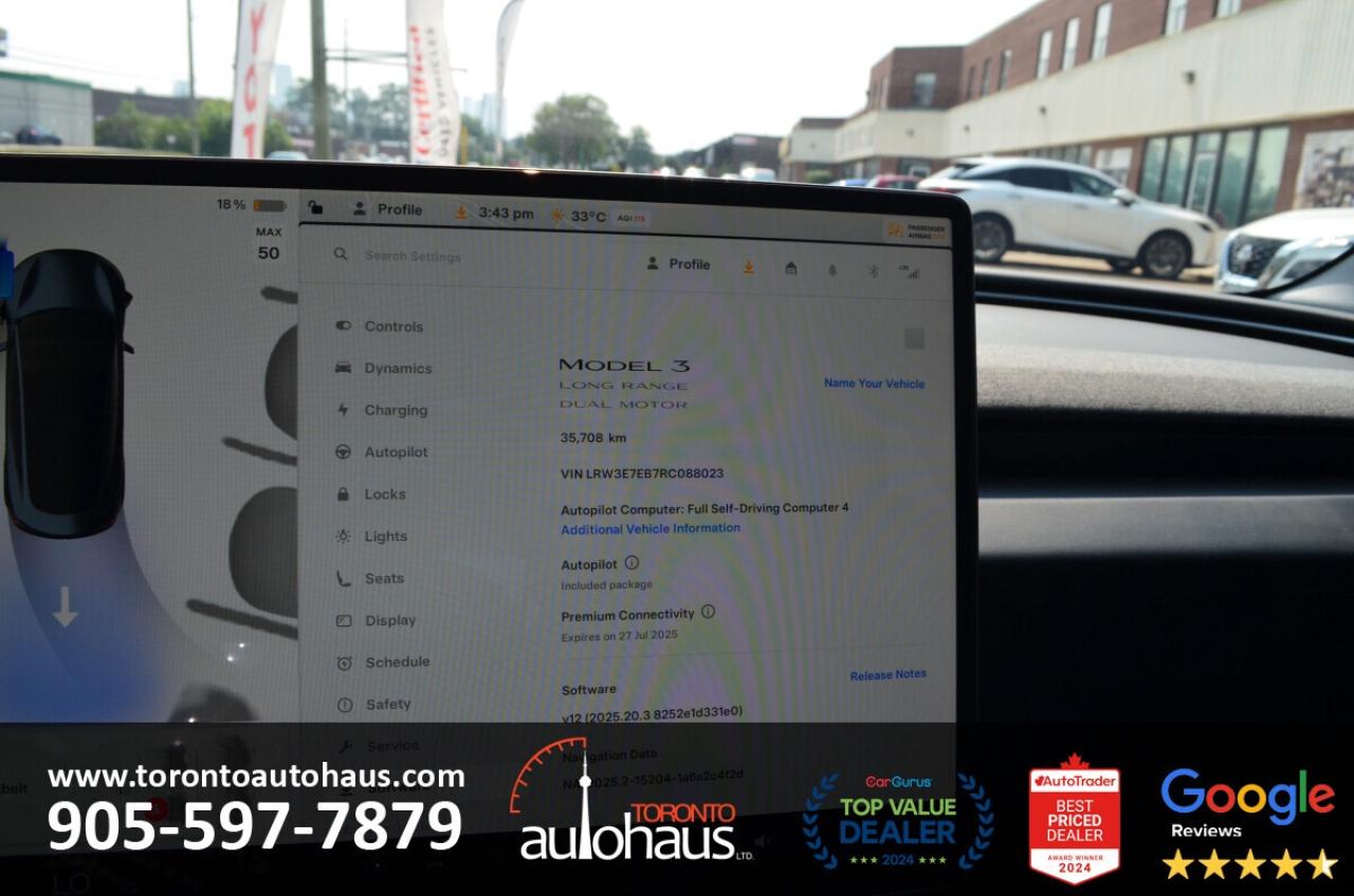 2024 Tesla Model 3 LR AWD I OVER 100 TESLAS EVSUPERSTORE.CA Photo